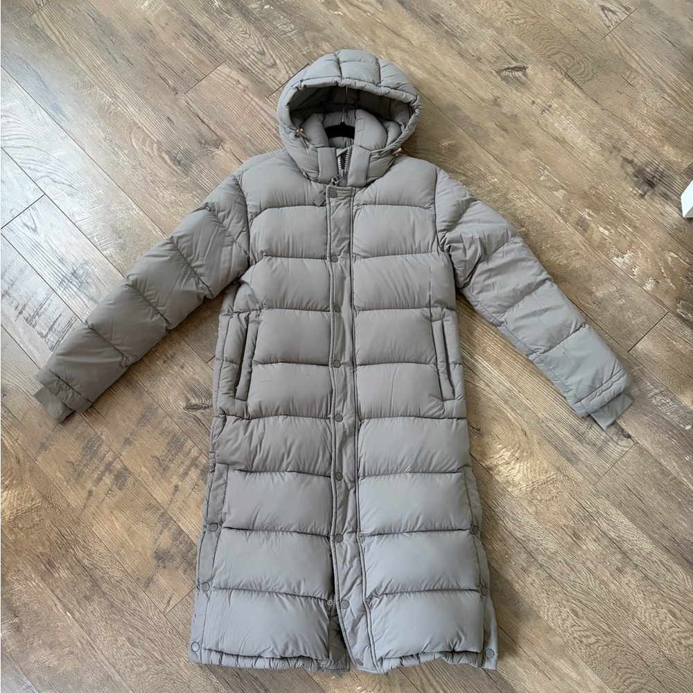 Tna superpuff Taupe Long Puffer Jacket